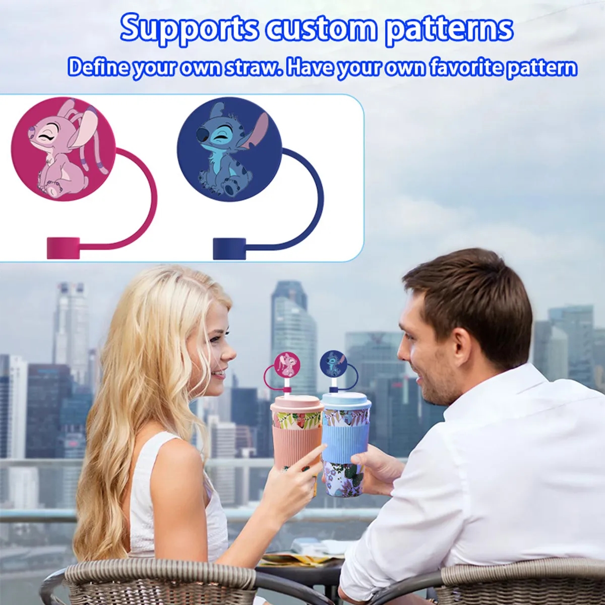 Dust Proof Silicone Straw Cap Fits 10mm Reusable Straws 2
