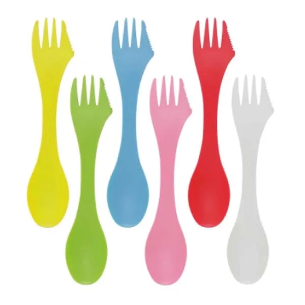 3-in-1 Spoon Fork Knife Cutlery Kits Flatware Set 5