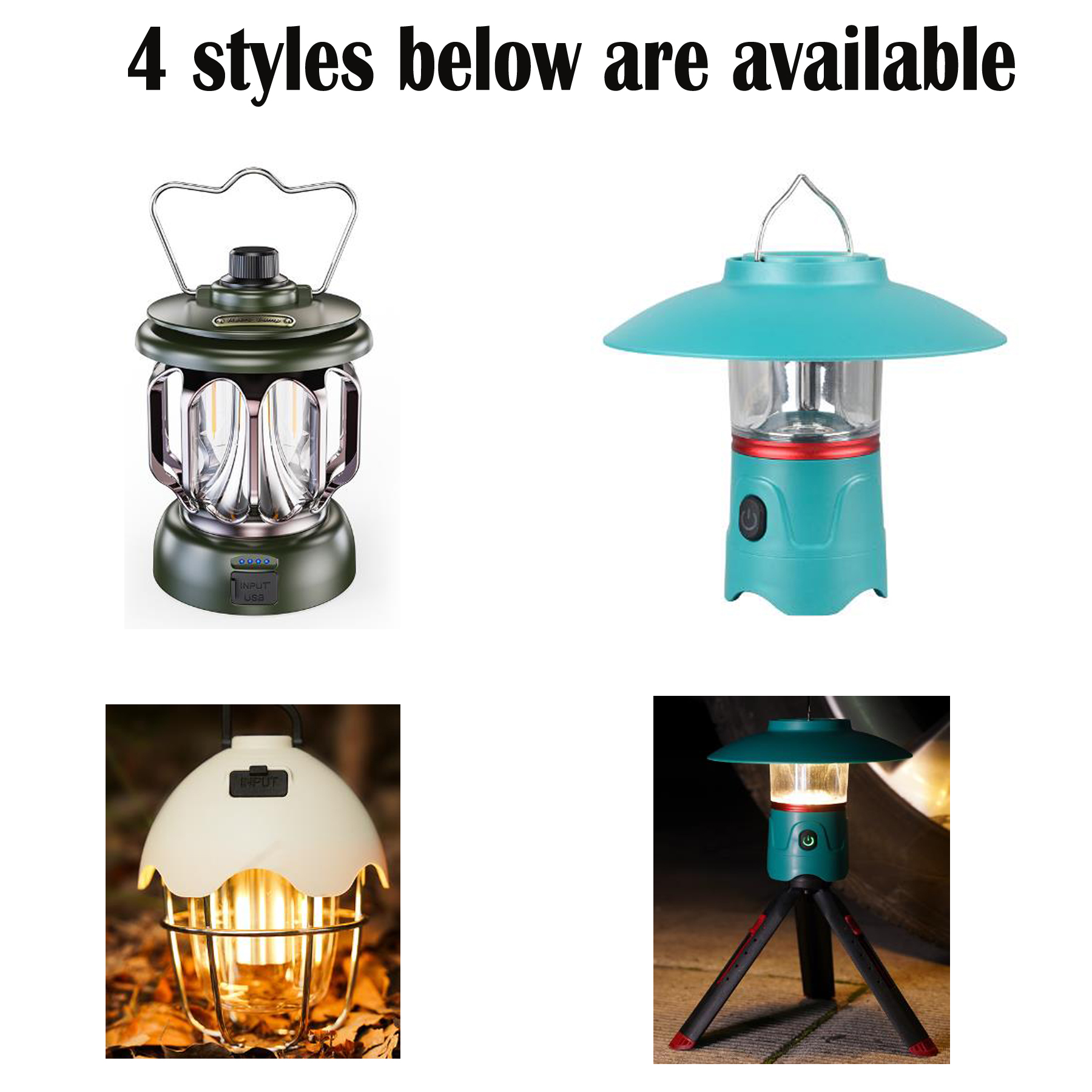 Portable Camping Emergency LED Lantern with USB Charging 5