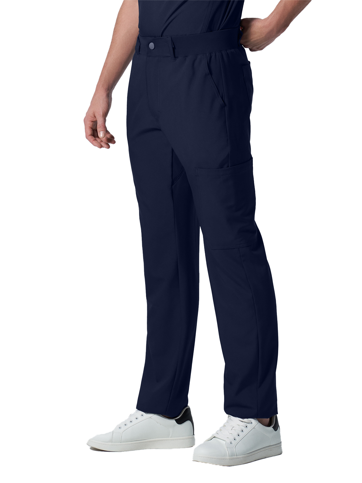 Landau - Forward - Men's Eight-Pocket Mid-Rise Rib-Knit Elastic Waist Cargo Pant 43