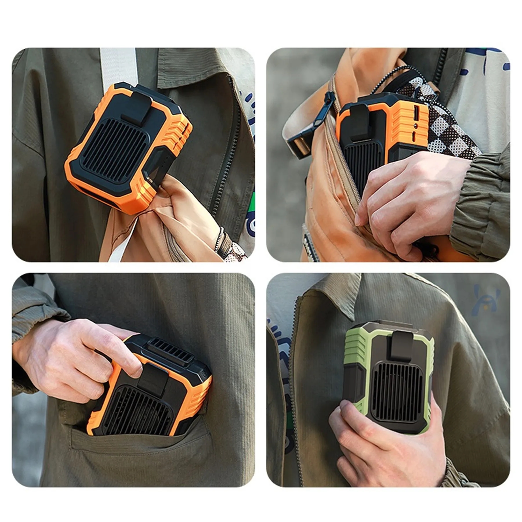 4000 mAh Rechargeable Waist Clip Fan 9