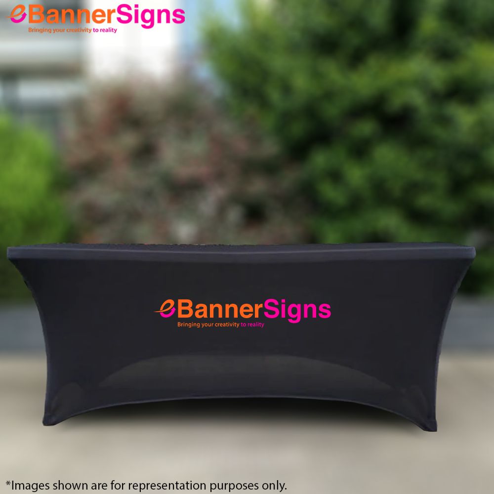 Stretch Table Cover (4-Sided Closed Back with Zipper) 8