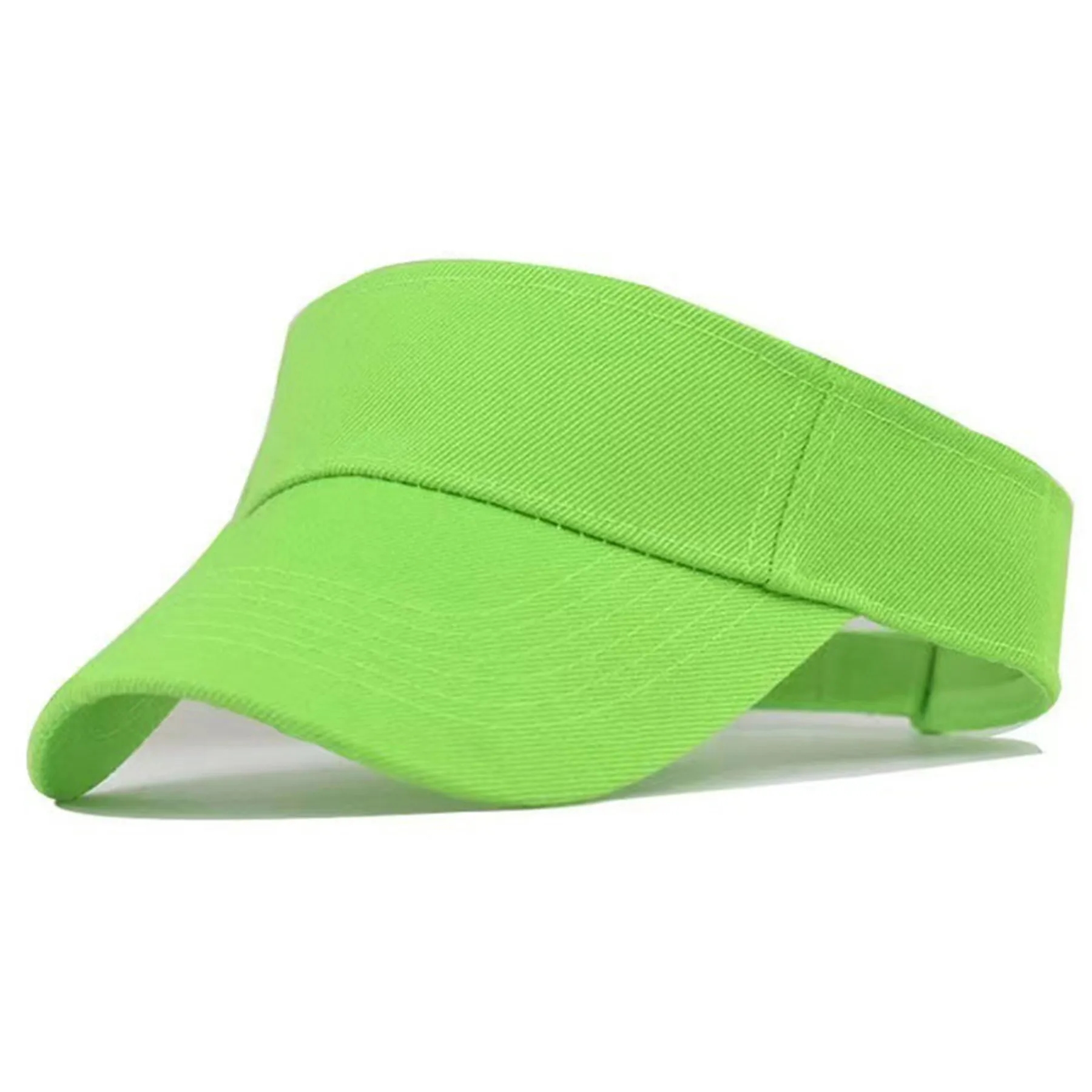 Sun Visor Women Large Brim UV Protection Empty Top Hats Caps 3