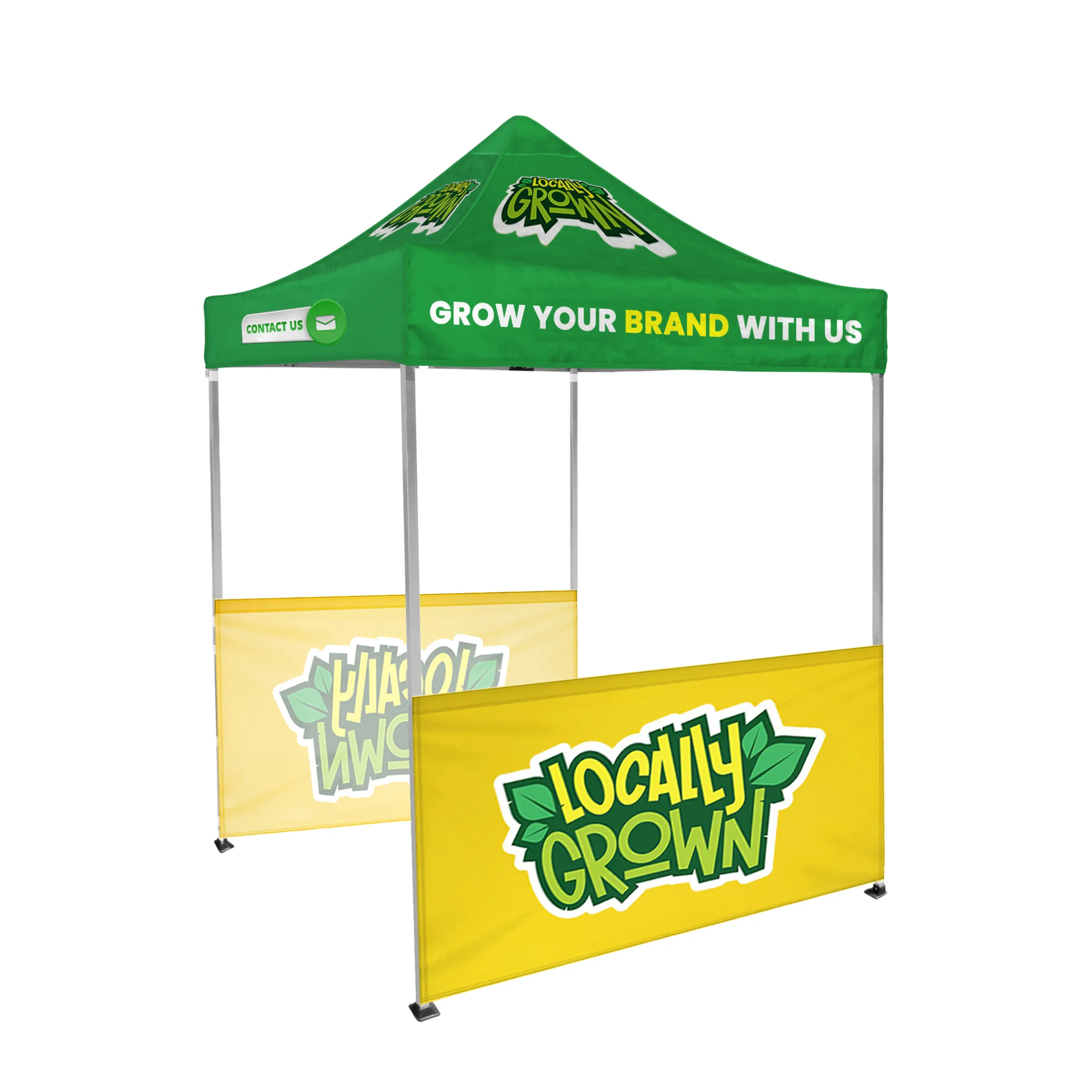 6'x6' Tent Canopy with frame and two half wall 5