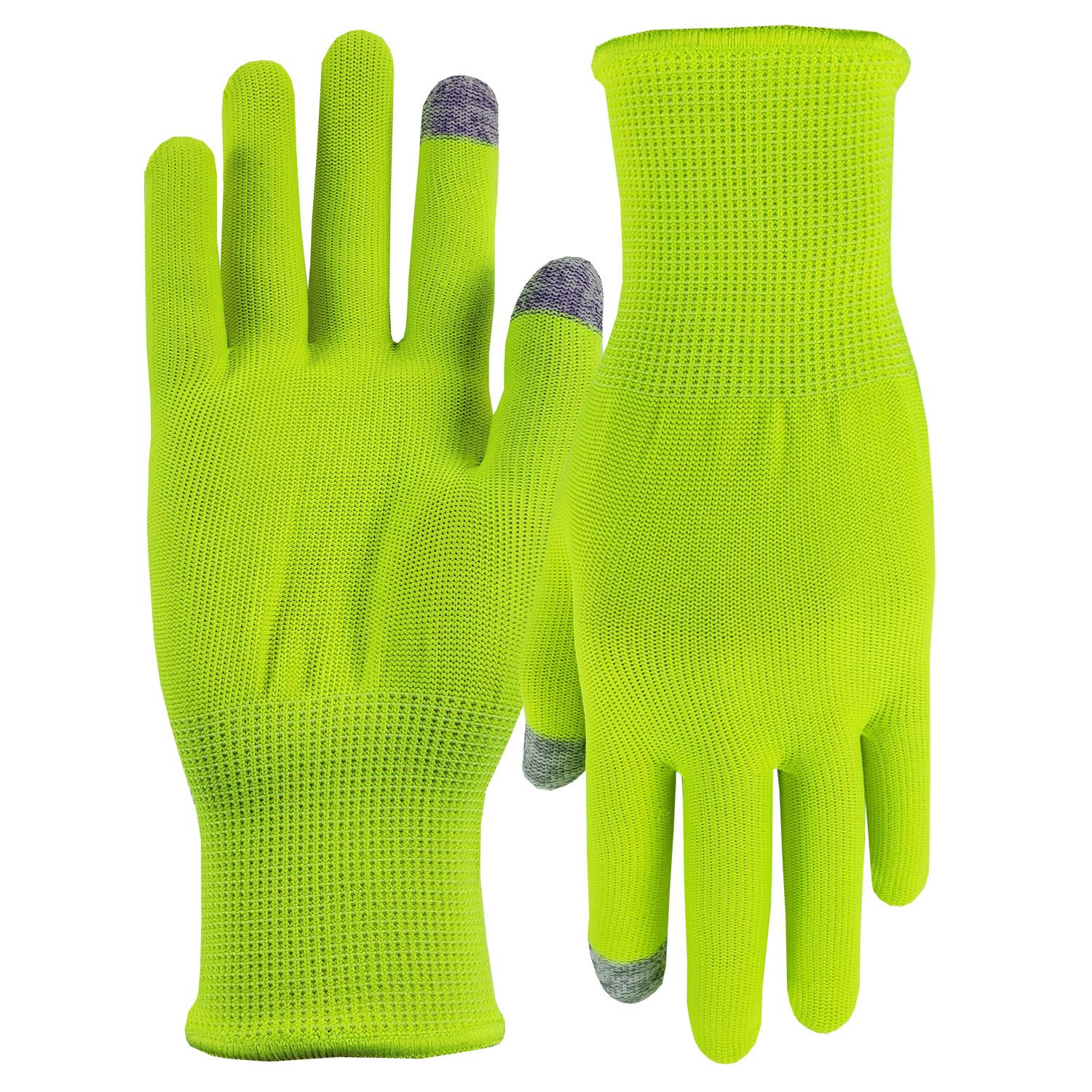 Sports Performance Runners Text Gloves with Oversized DTF on Top of Hand 1