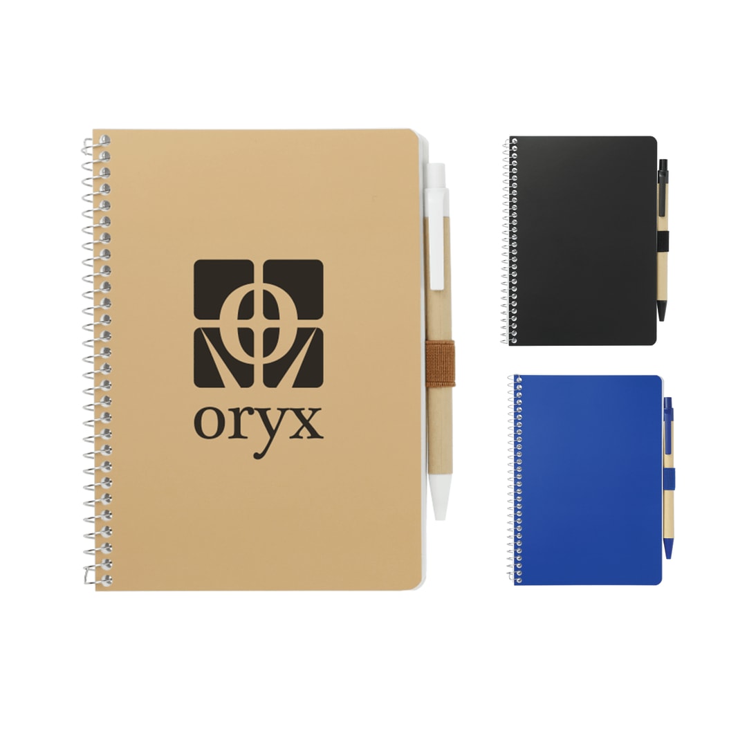FSC® Mix 5" x 7" Spiral Notebook with Pen 120