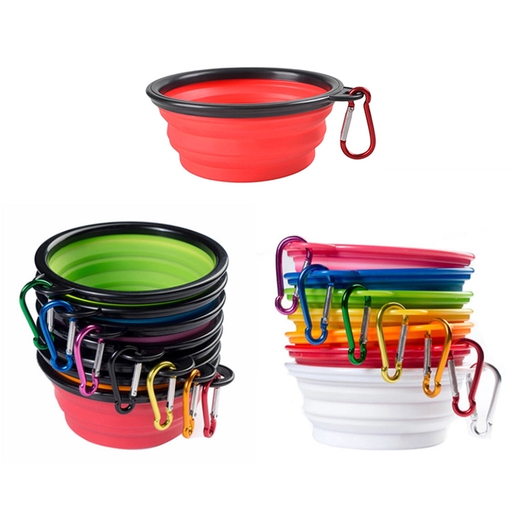 Collapsible Silicone Pet Bowl w/ Carabineer 3