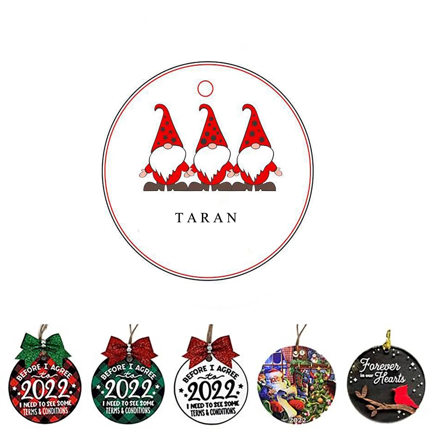 Matte Ceramic Craft Hanging Festival Ornaments 2