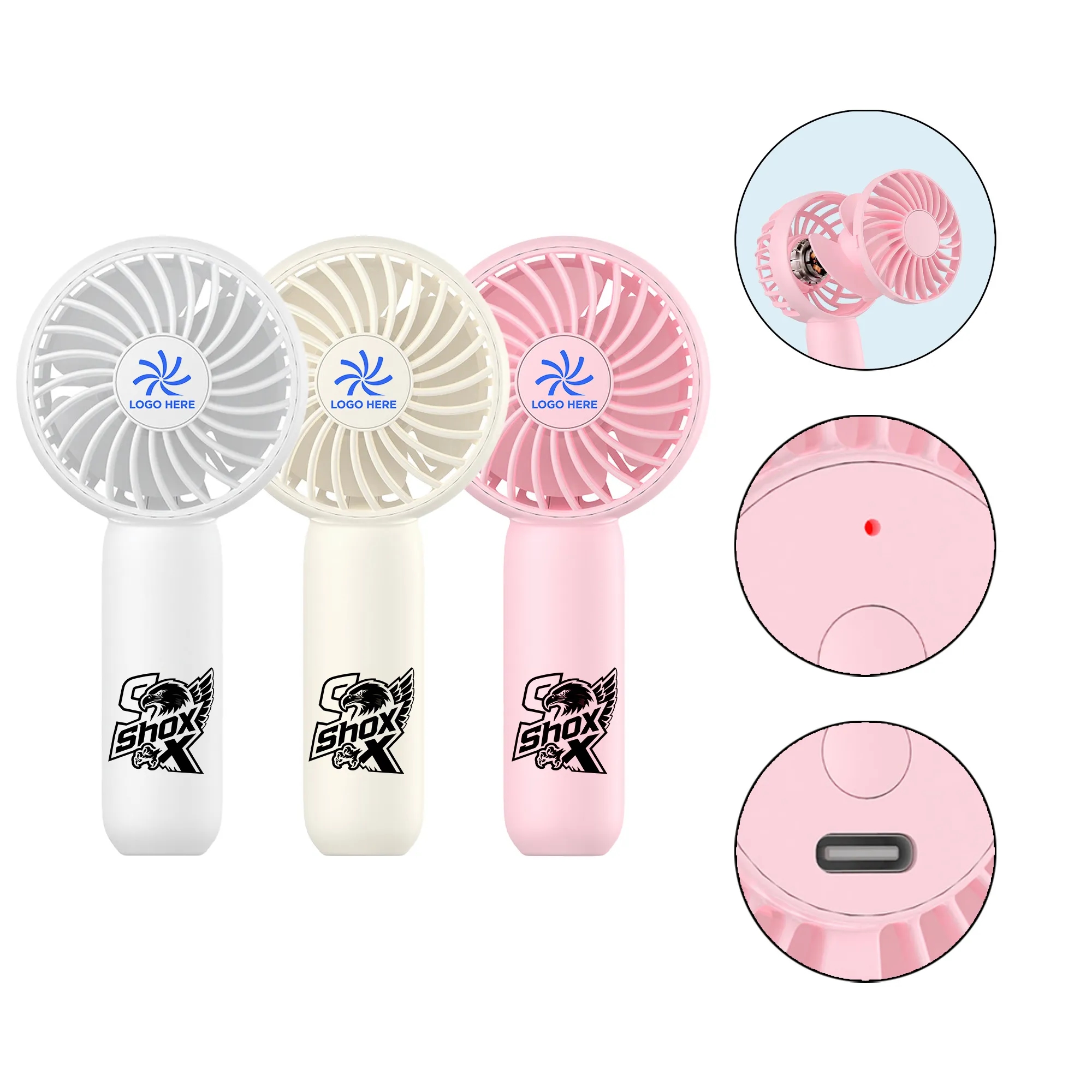 MOQ 10 Portable Handheld Electric Fan 2
