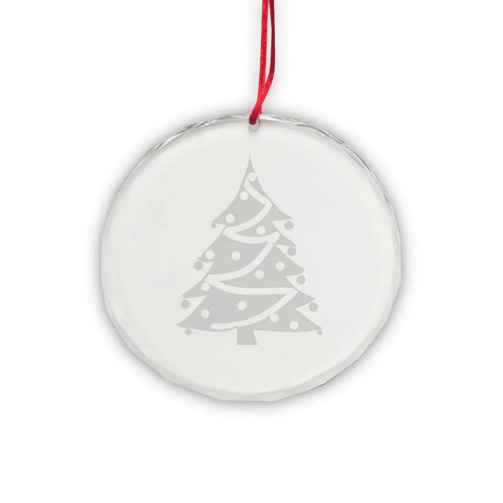 Personalized Crystal Christmas Ornament-Round 5