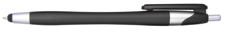 Ballpoint Pen & Stylus with Fiber Cloth Clip Cleaner – Colorful Barrel & Chrome Accents 10