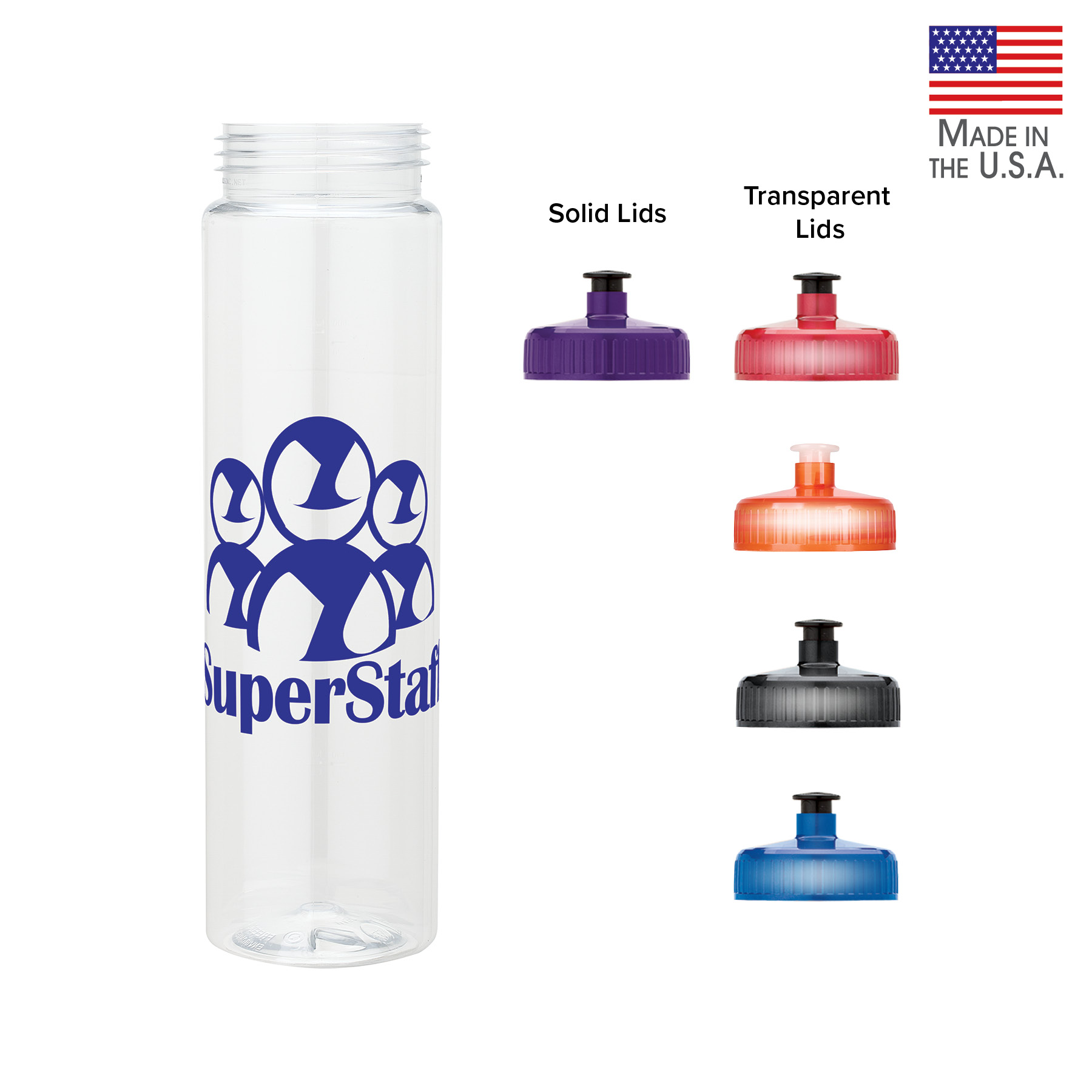 Laguna 32 oz. PET Bottle with Pull Spout Lid 2