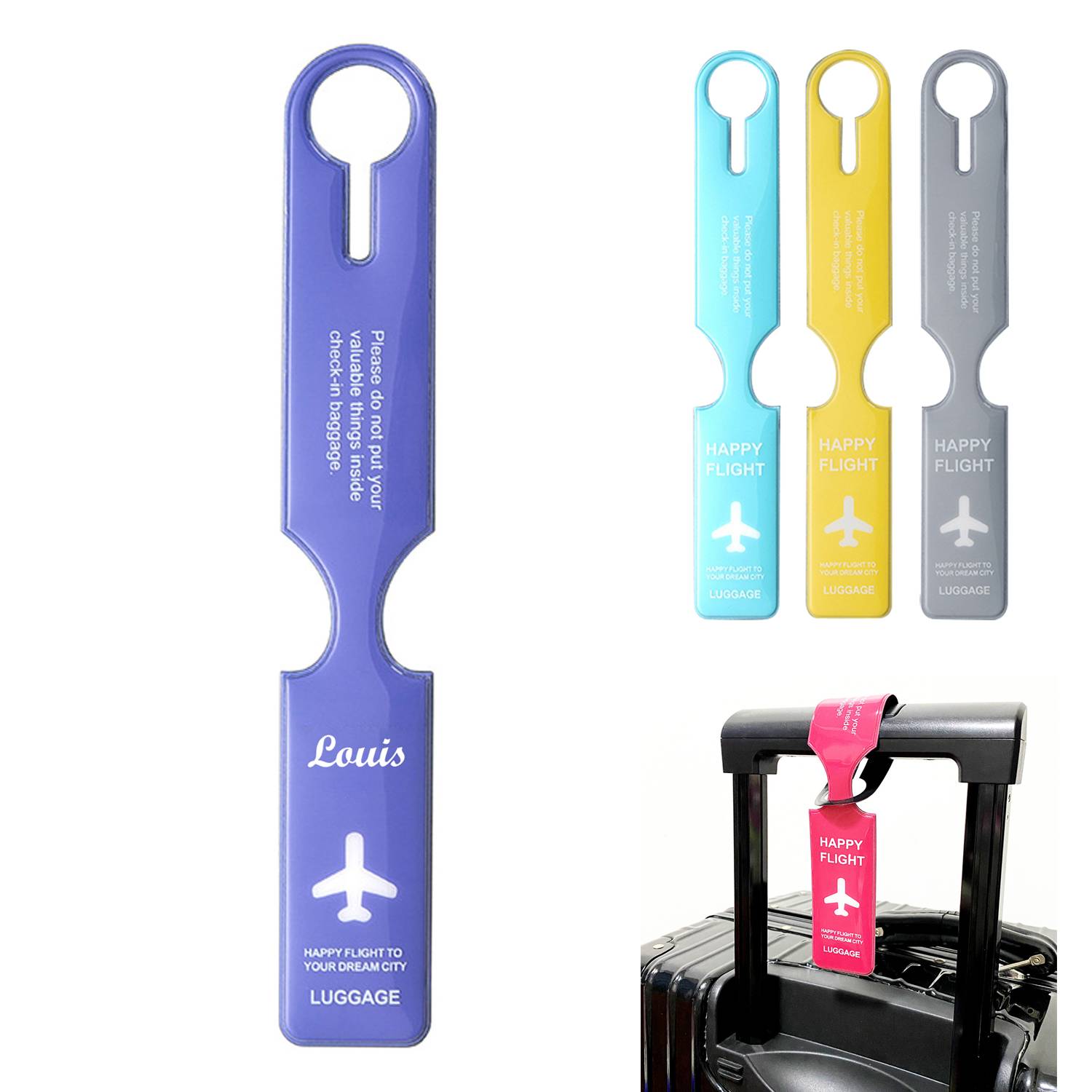 PVC Travel Luggage Tag 6