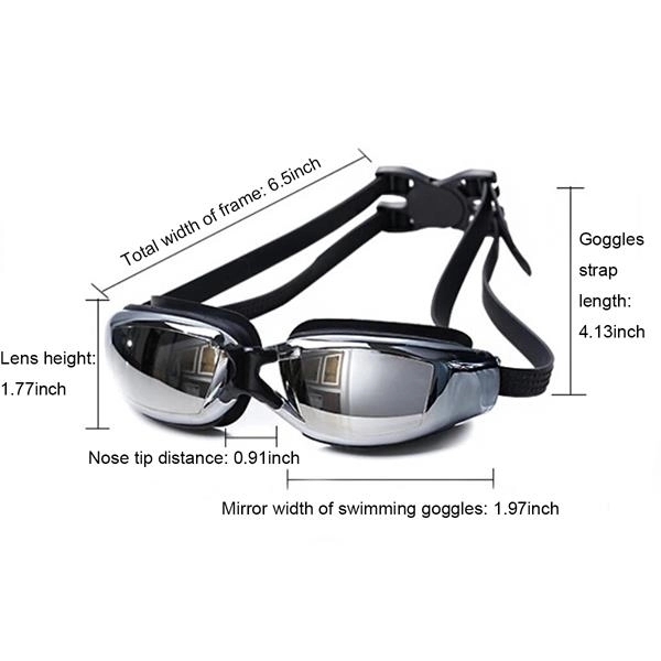 Anti-Fog Plating Adult Swimming Goggles 2