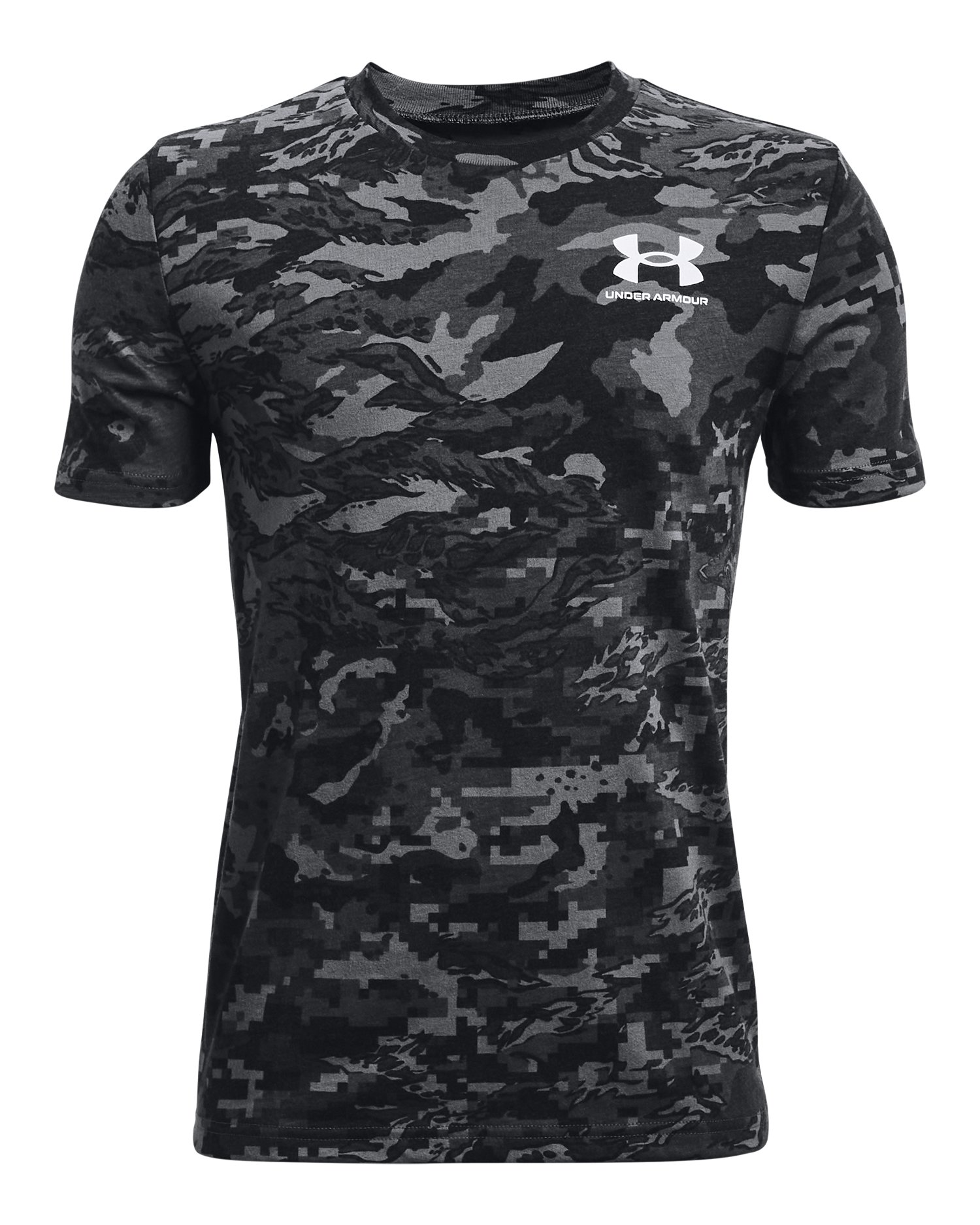 Boys' UA ABC Camo Short Sleeve 3