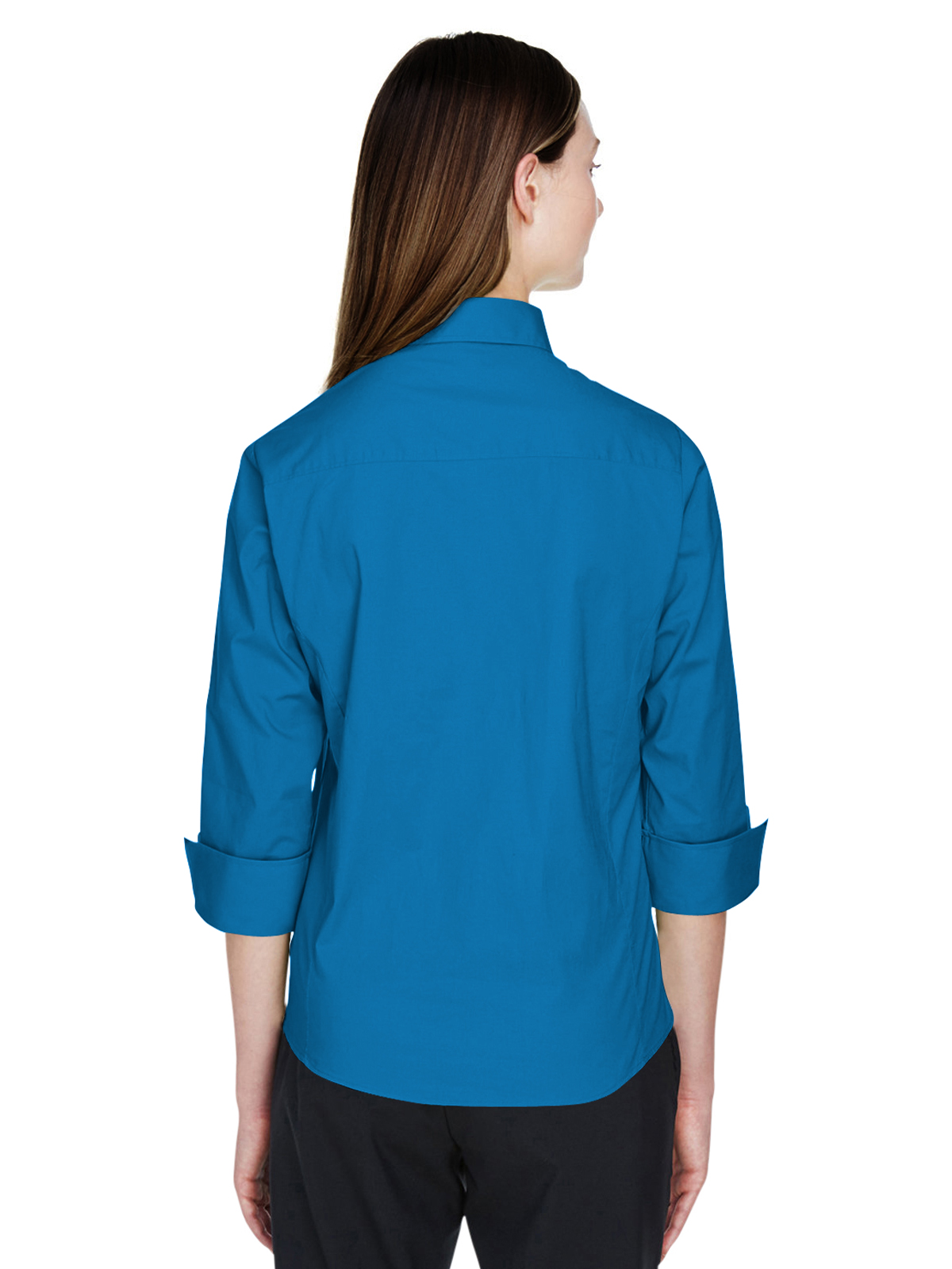 Blue Generation - Women's Pocketless 3/4-Sleeve Poplin Shirt 23