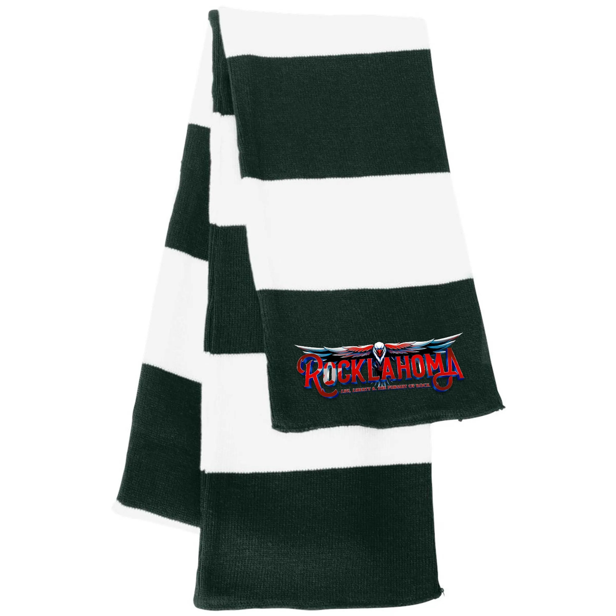 SPORTSMAN RUGBY-STRIPED KNIT SCARF 27