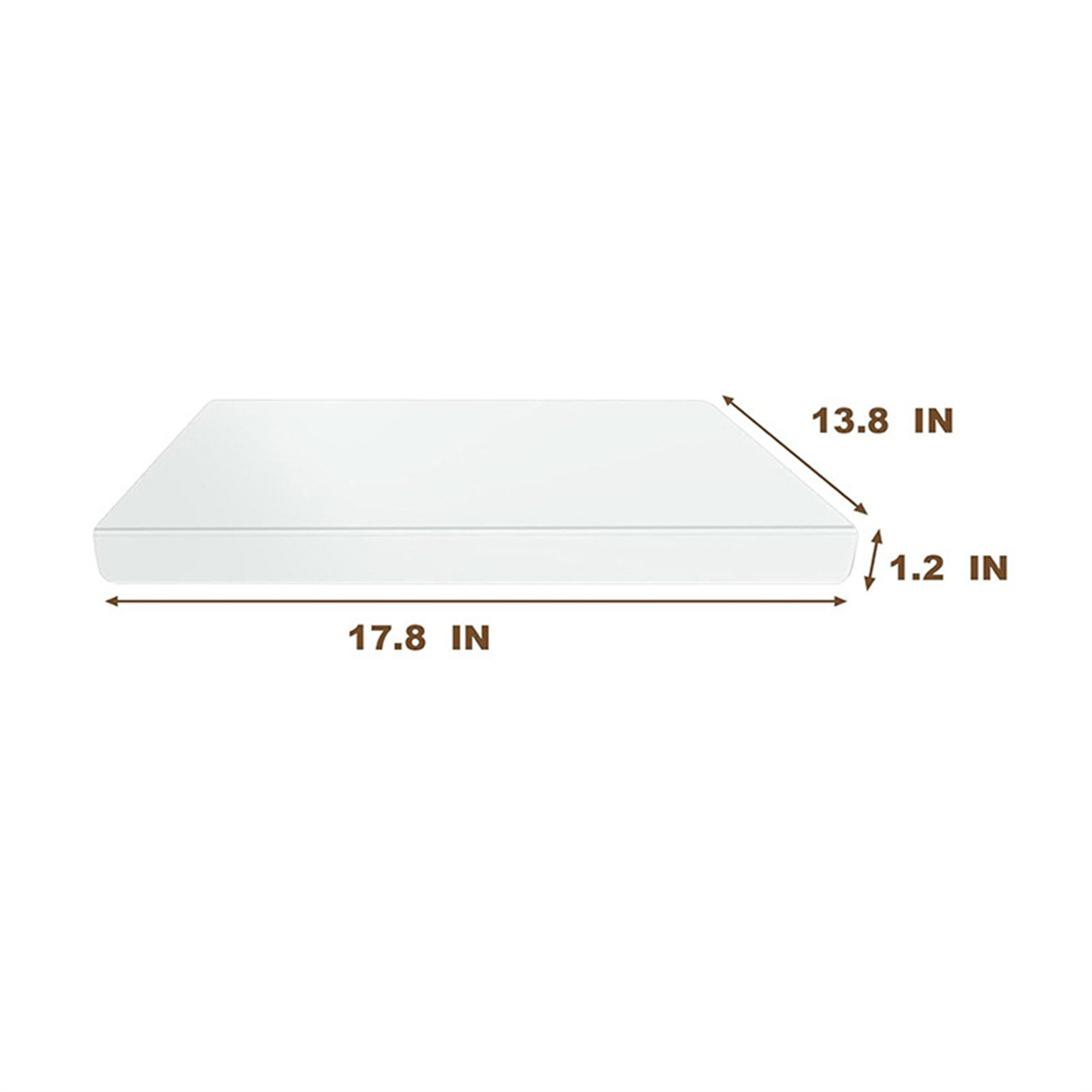 Acrylic Cutting Board with Counter Lip 1