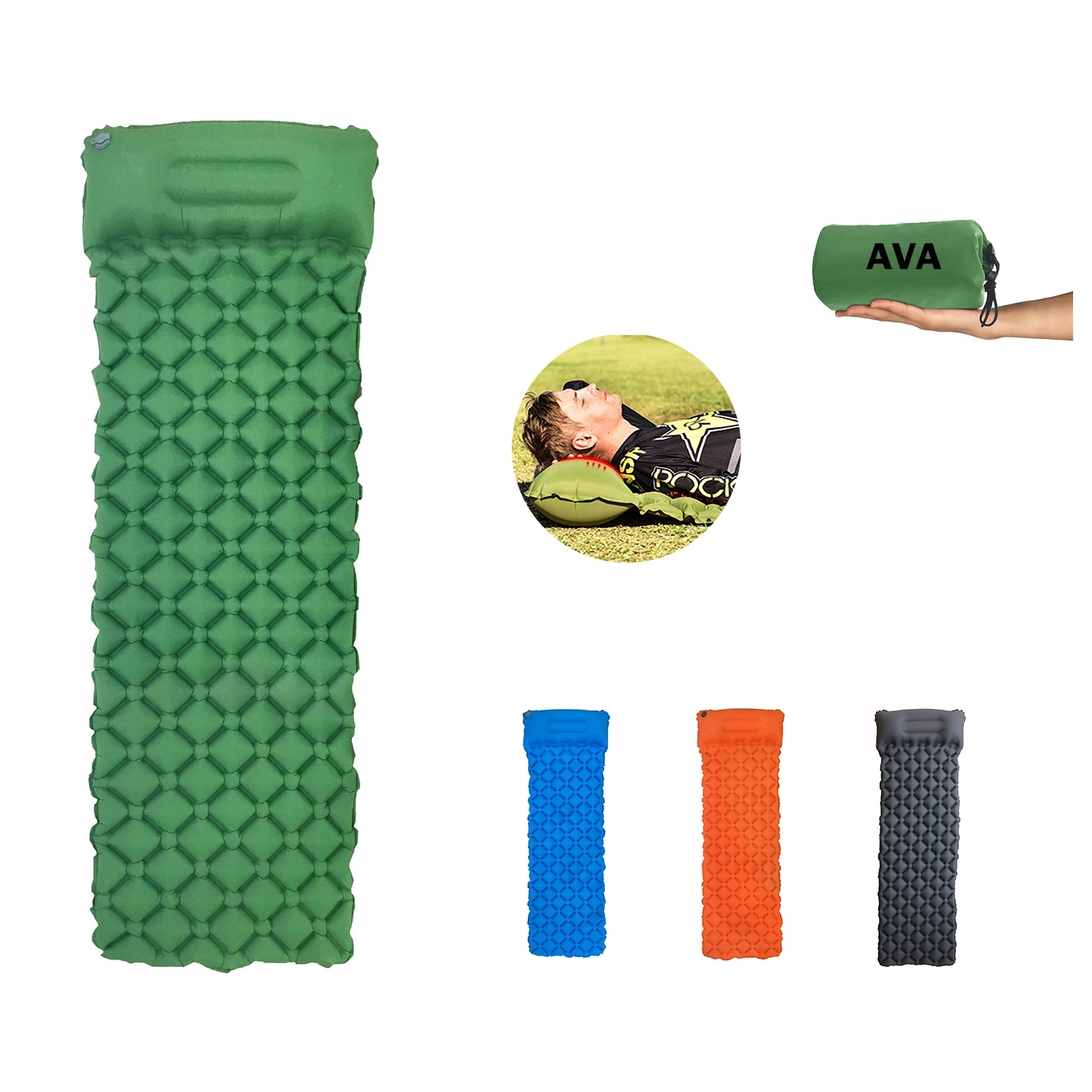 Outdoor Camping Beach Tpu Inflatable Cushion 3