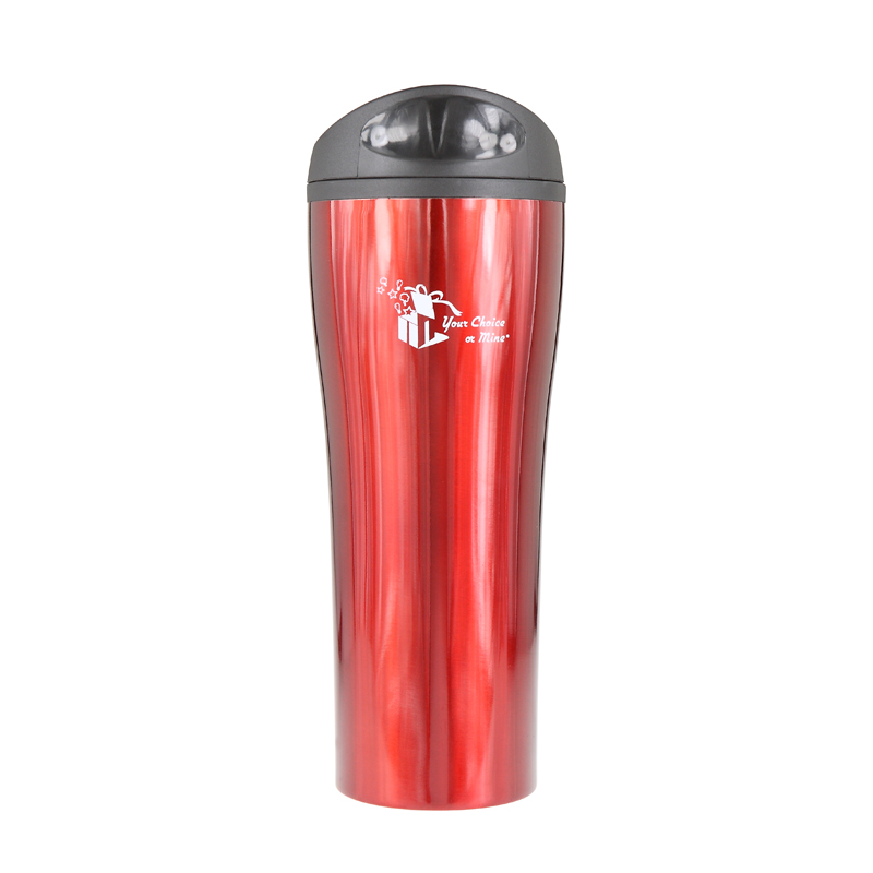 16 Oz. Madison Double Wall Stainless Steel Tumbler (Red)