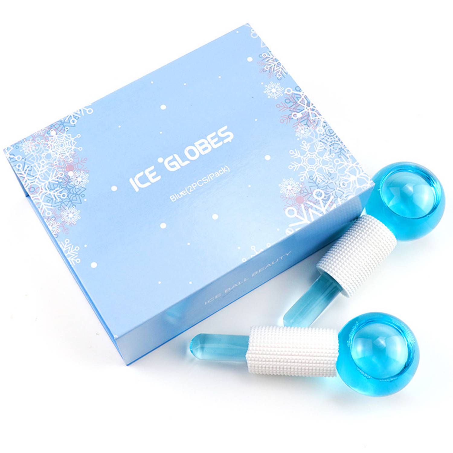 Glass Cosmetic Ball Ice Therapy Facial Massage Stick 3