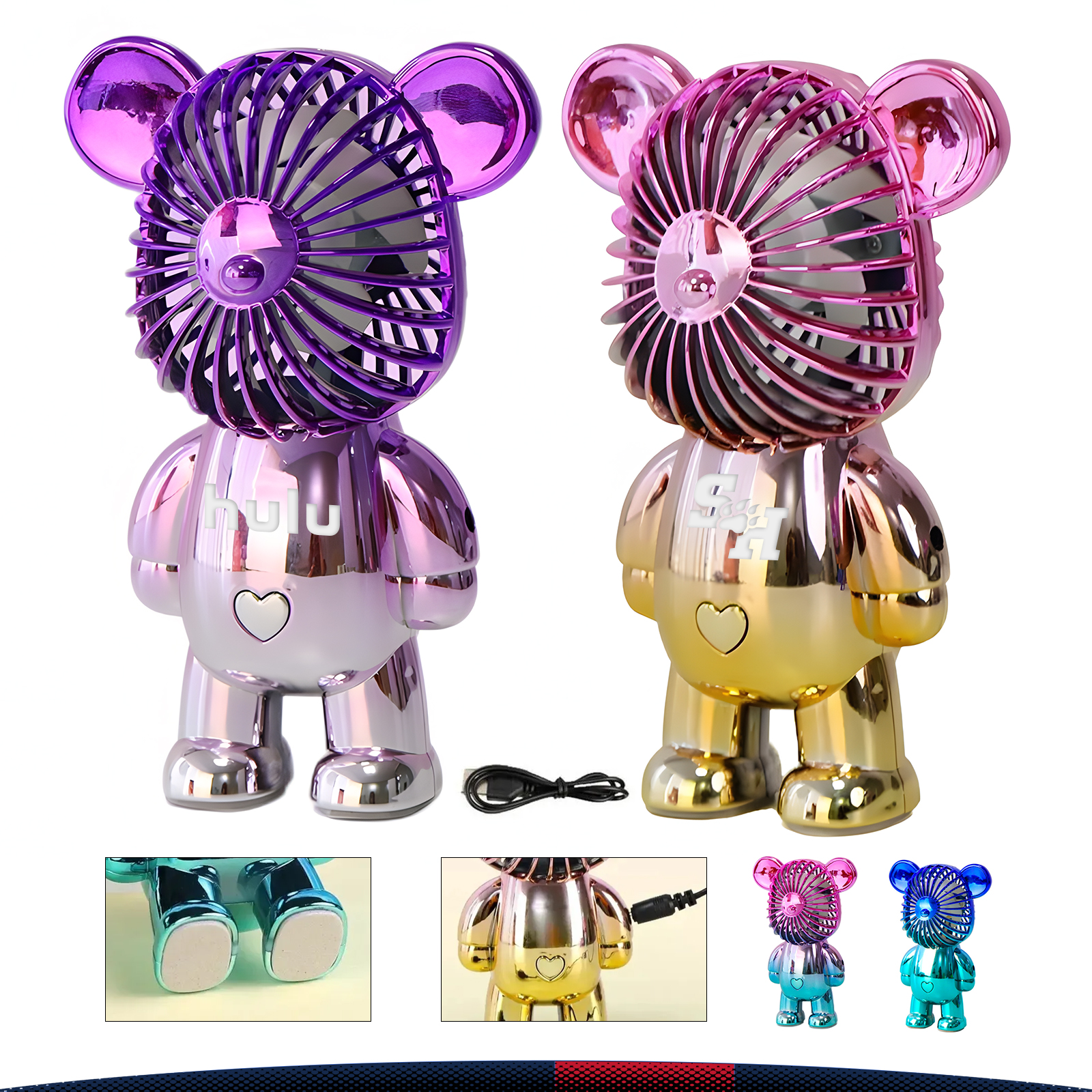 Mini Bear Desktop Fan 4