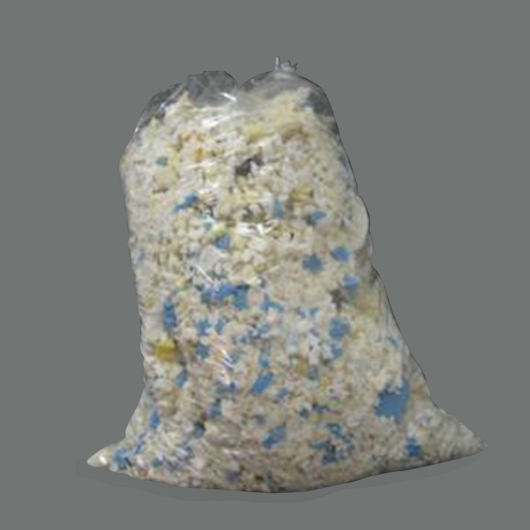 Branded Bean™ Bag Chair, Stock Blue with Foam - 3'W x 4.4'H 2