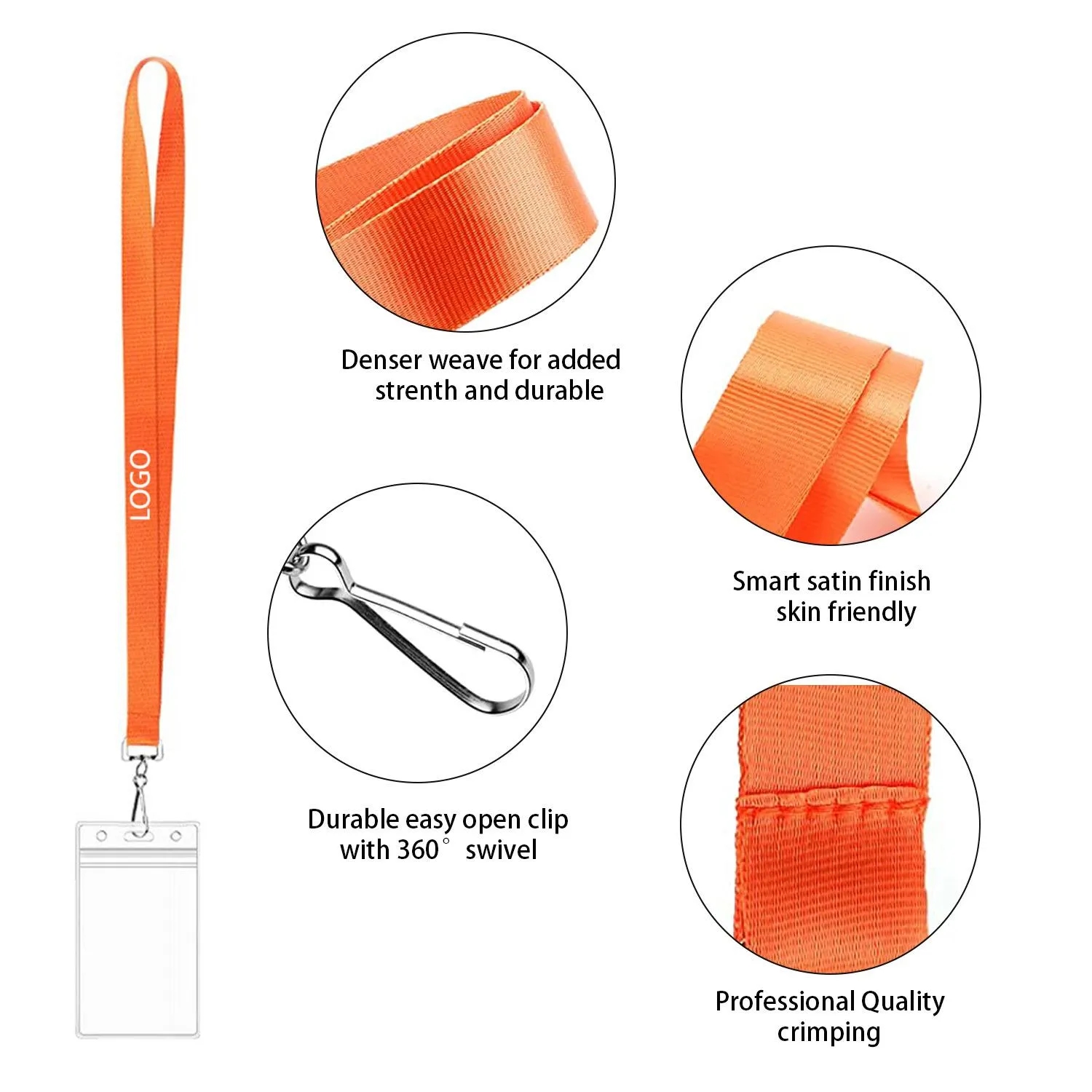 Durable Lanyard With ID Card Holder 3