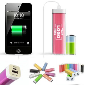 Cylindrical Portable Power Bank 2600mah 14