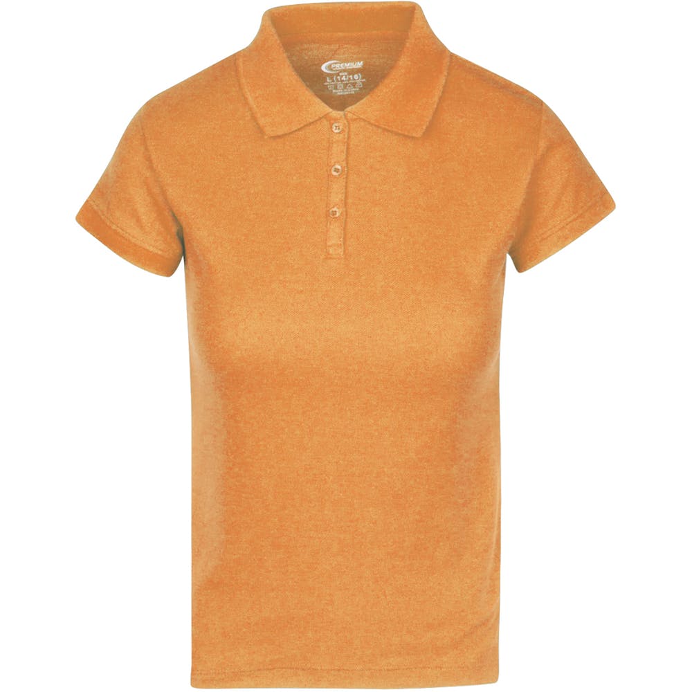 Juniors' Polo Uniform Shirts - Orange Size 2XL 2