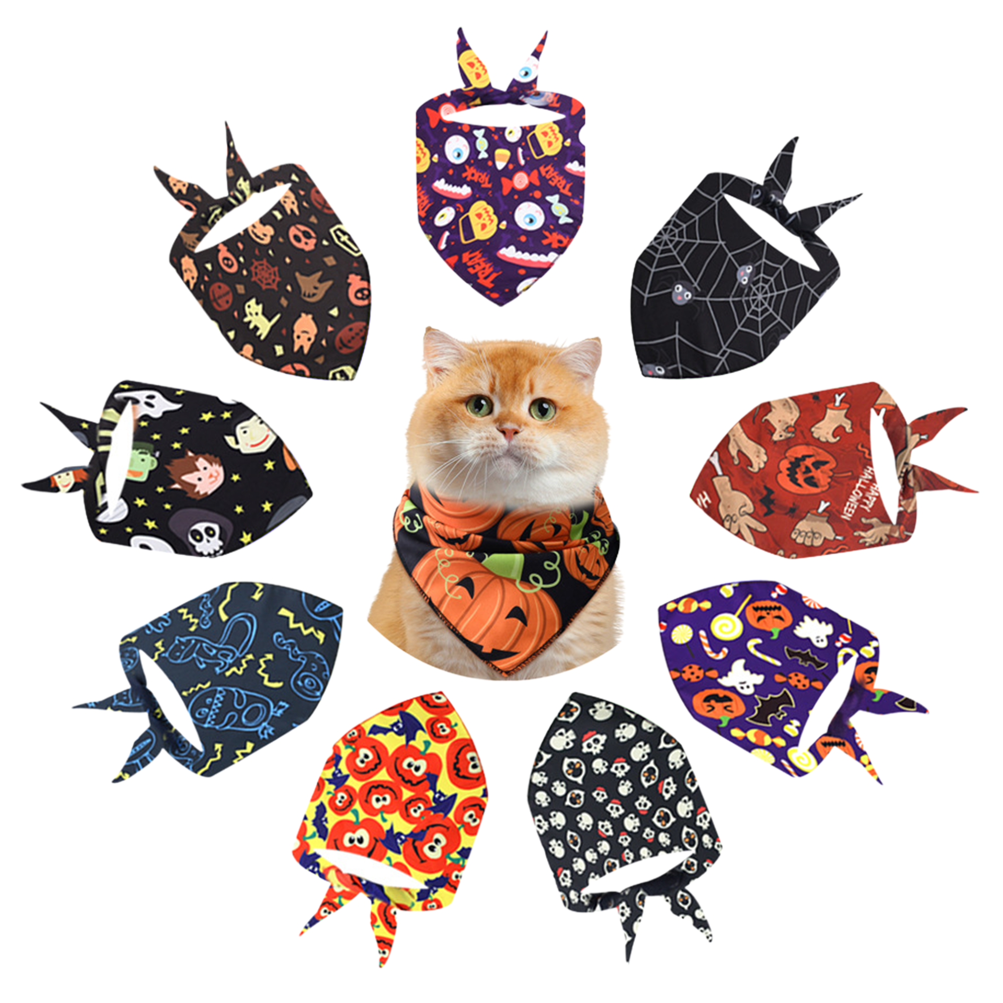 Christmas Pet Triangle Scarf MOQ50 2