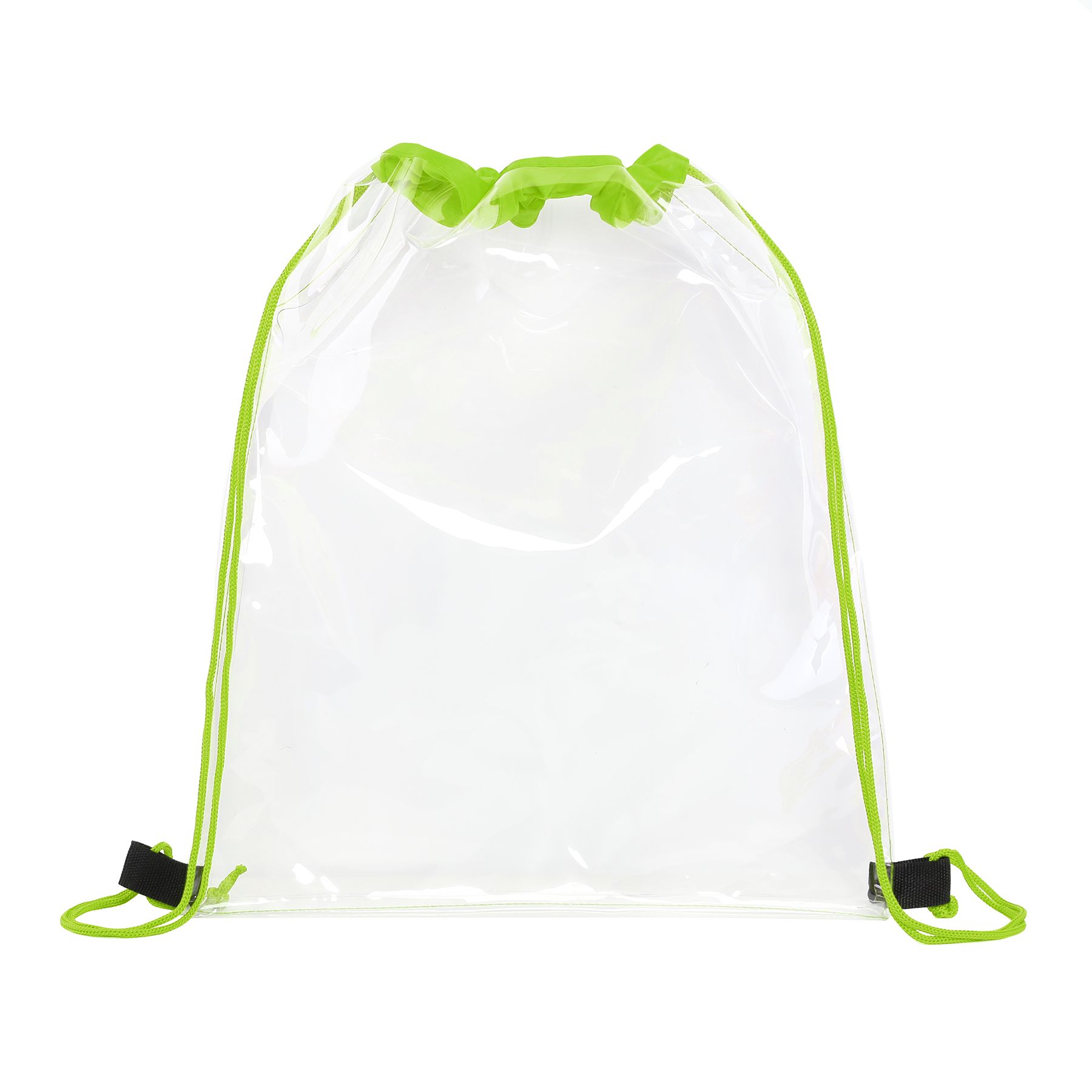 Large Clear Water-Resistant Stadium Drawstring Backpack 7