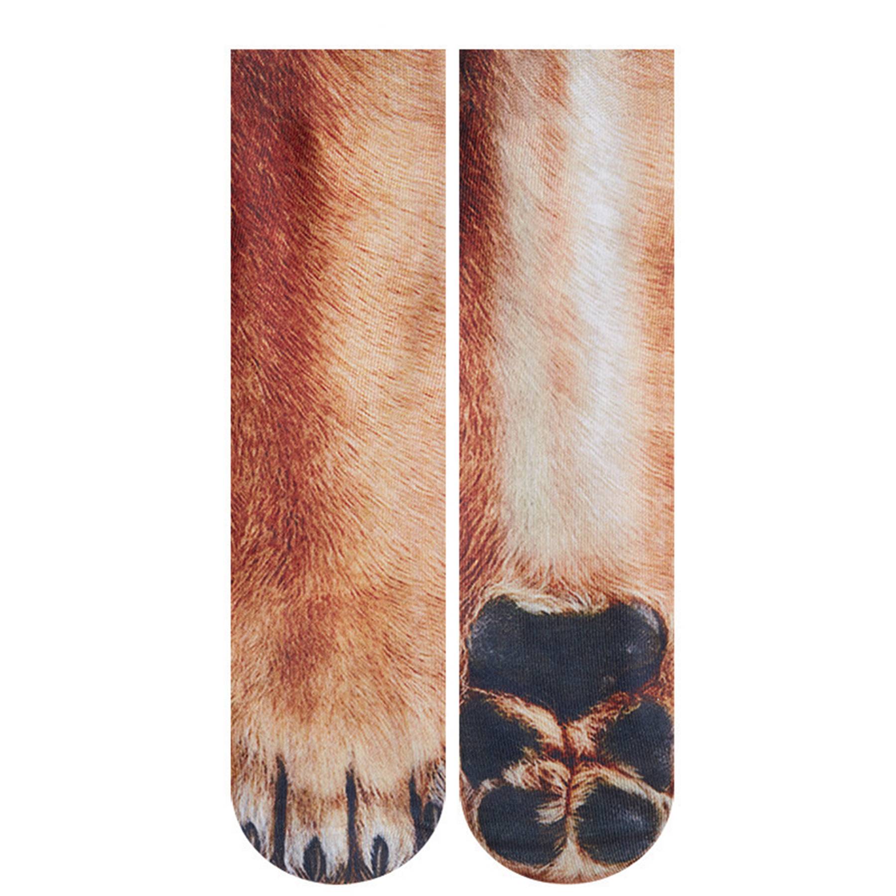 Full color printed 3D animal socks 2