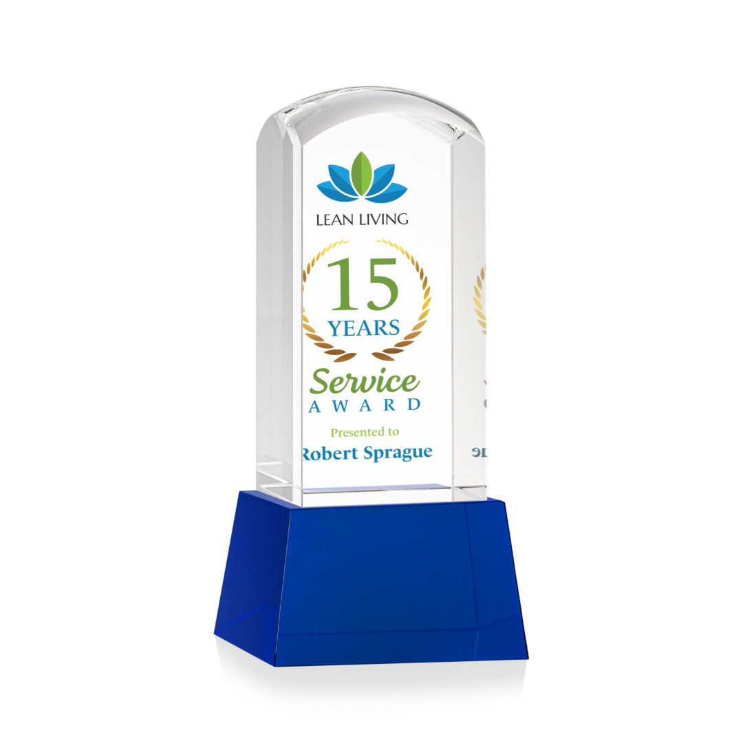 Silkwood VividPrint™ Award on Base - Blue 8