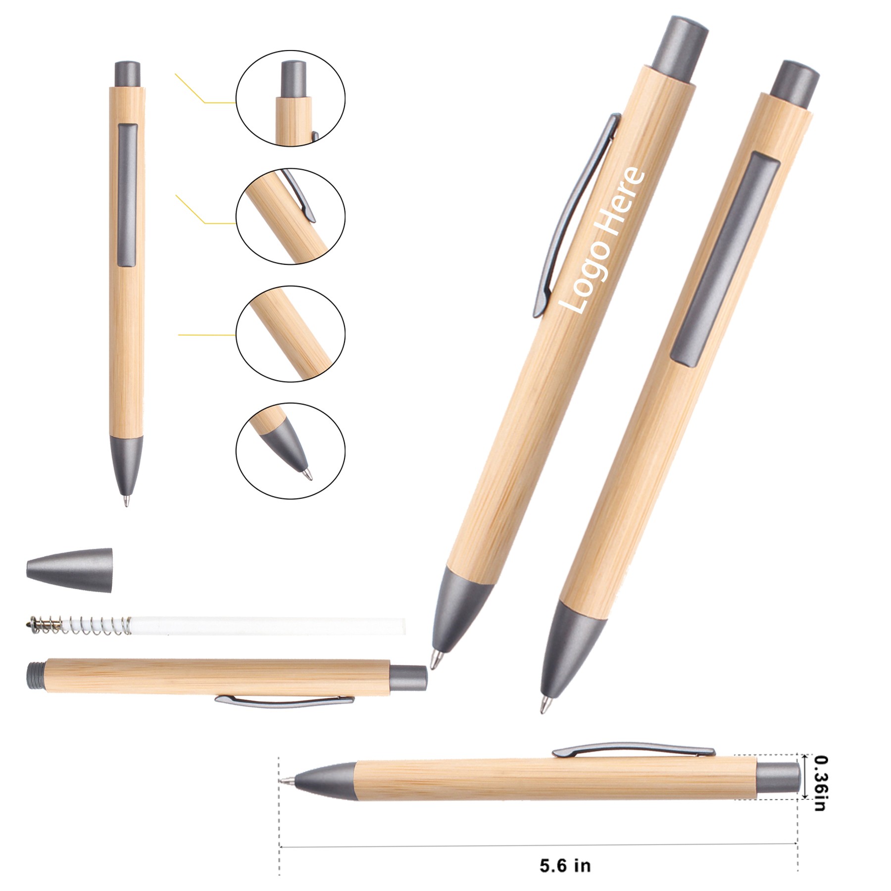 Eco-Friendly Bamboo Ballpoint Pen