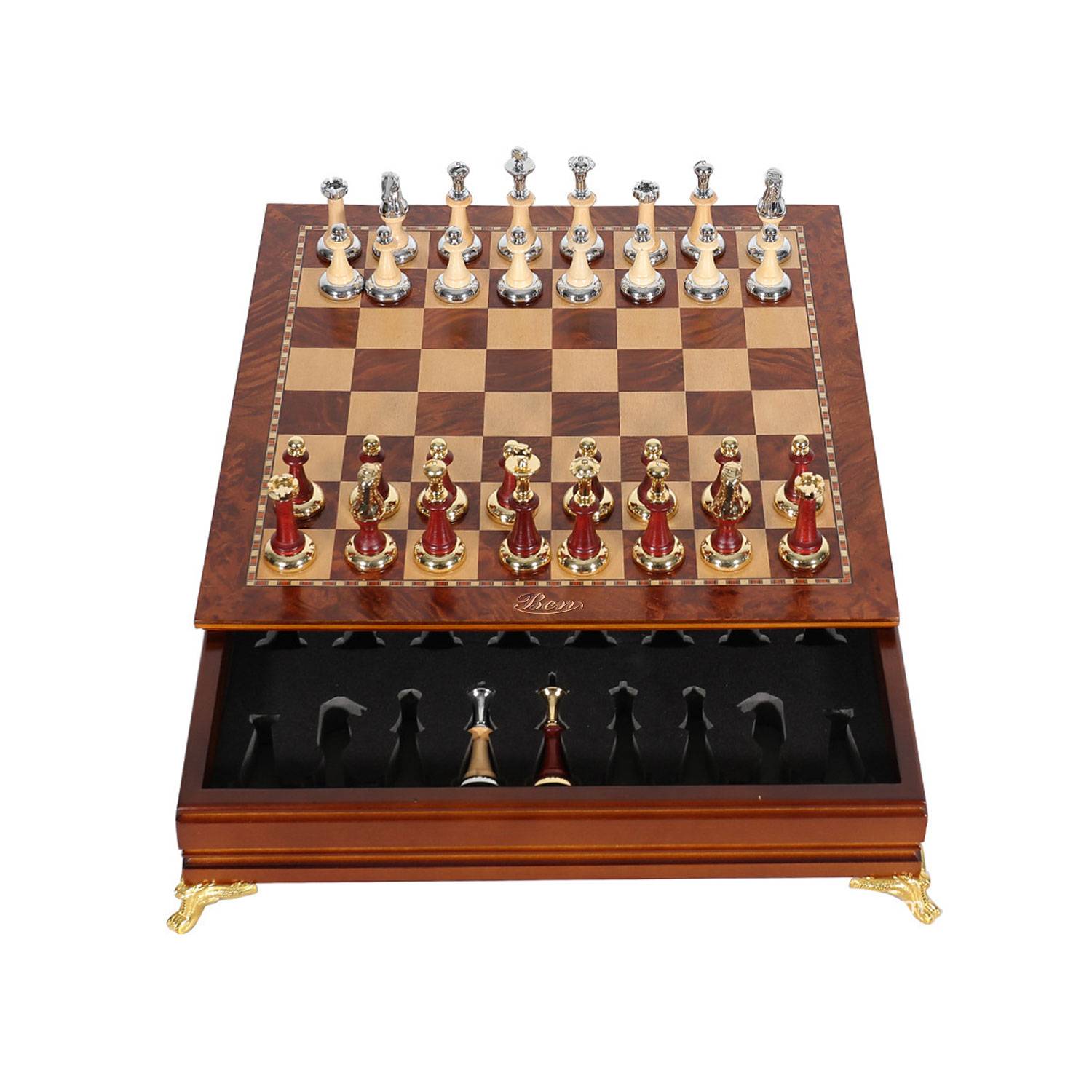 Wooden International Chess 10