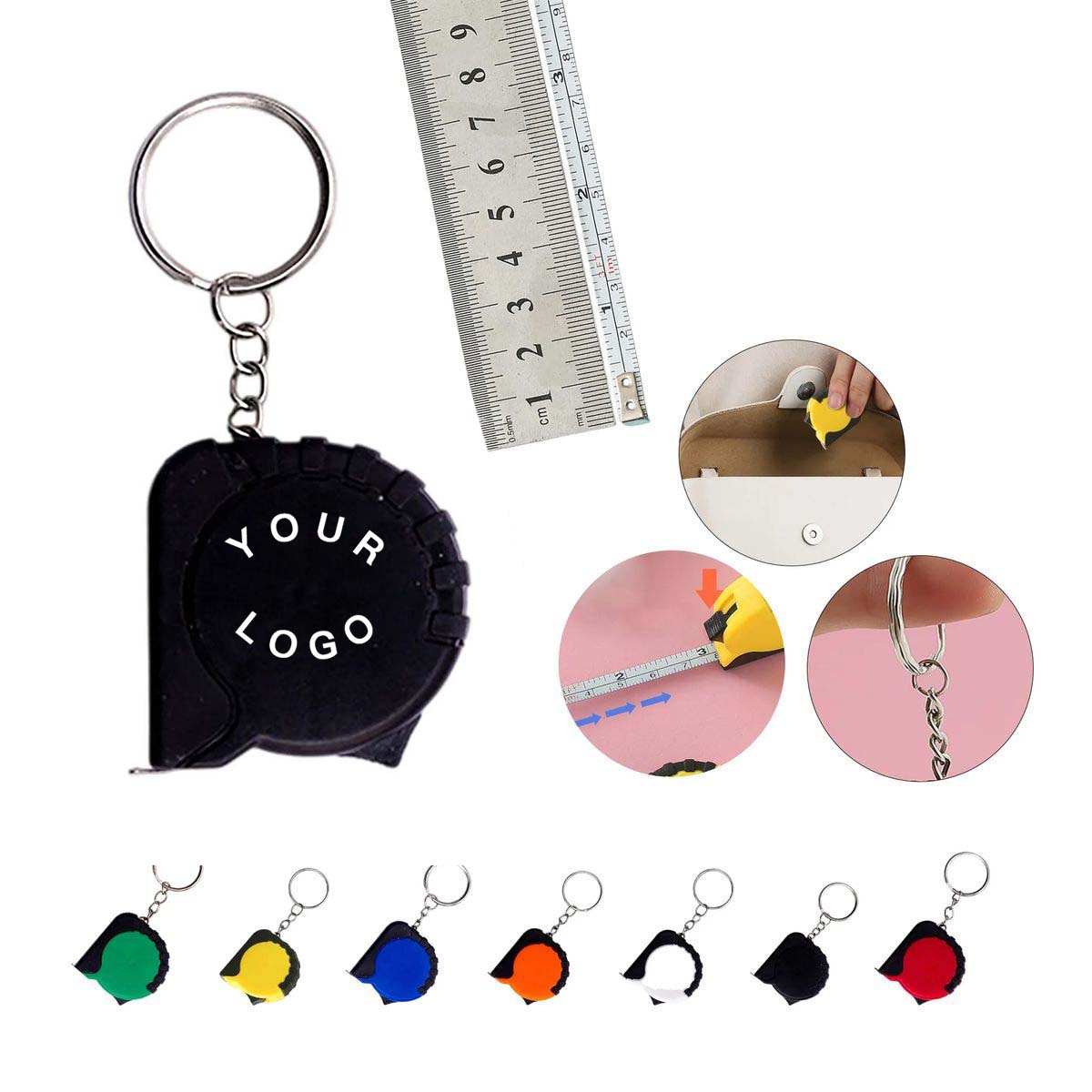Rubberized Case Mini Tape Measure Tool 1
