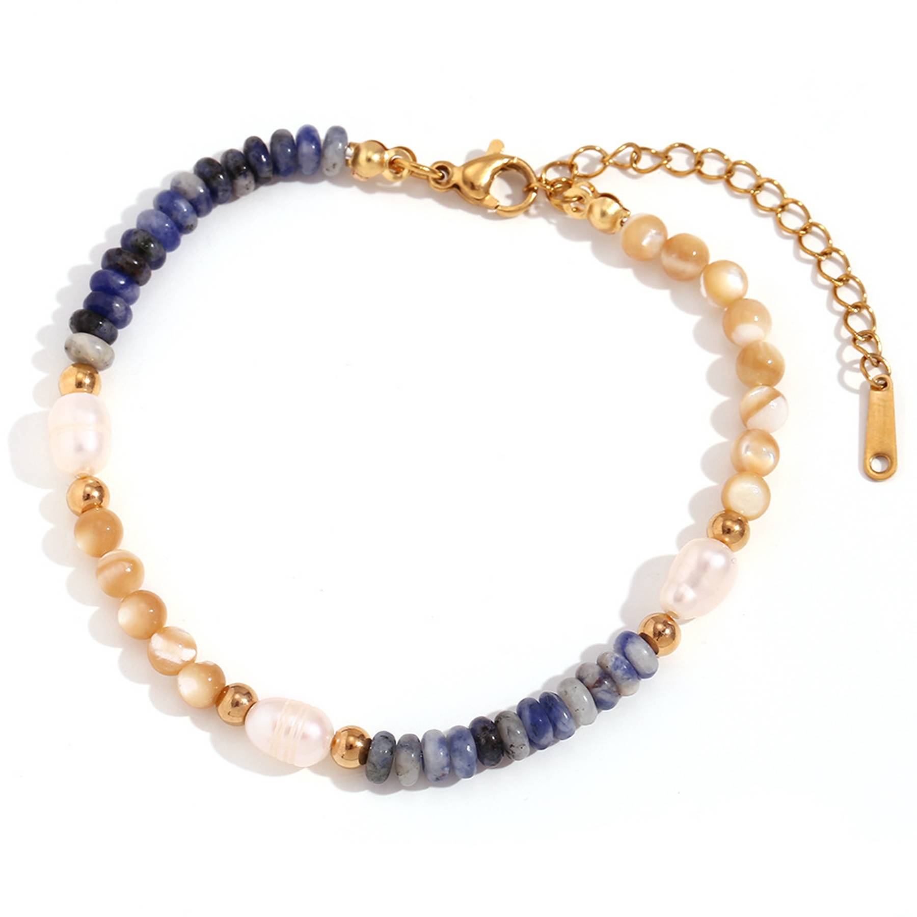 Stainless steel bohemian hand-beaded 5