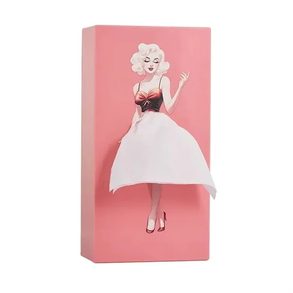 Anime Girl Cartoon Tissue Box Cover - Cute Decorative Holder 4