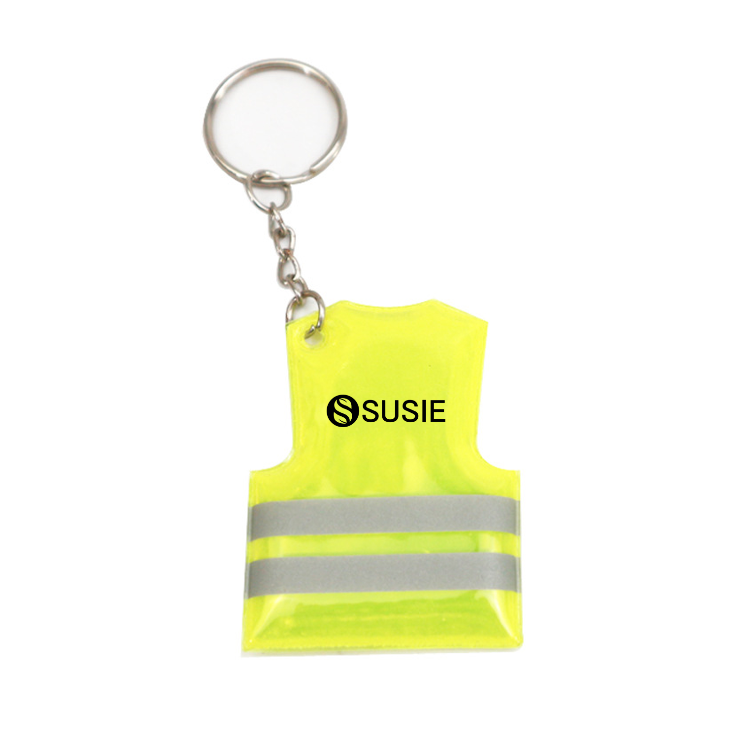 Sport Reflective Zipper Tabs Tags Keychain