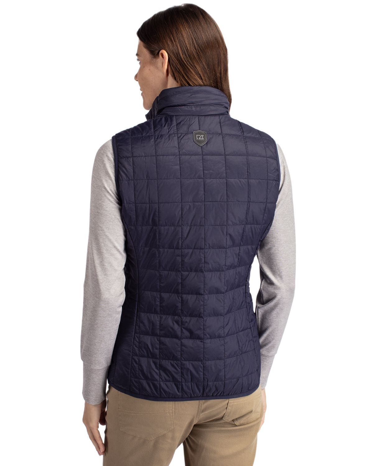 Cutter & Buck Rainier Recycled Insulated Puffer Womens Full Zip Vest 126