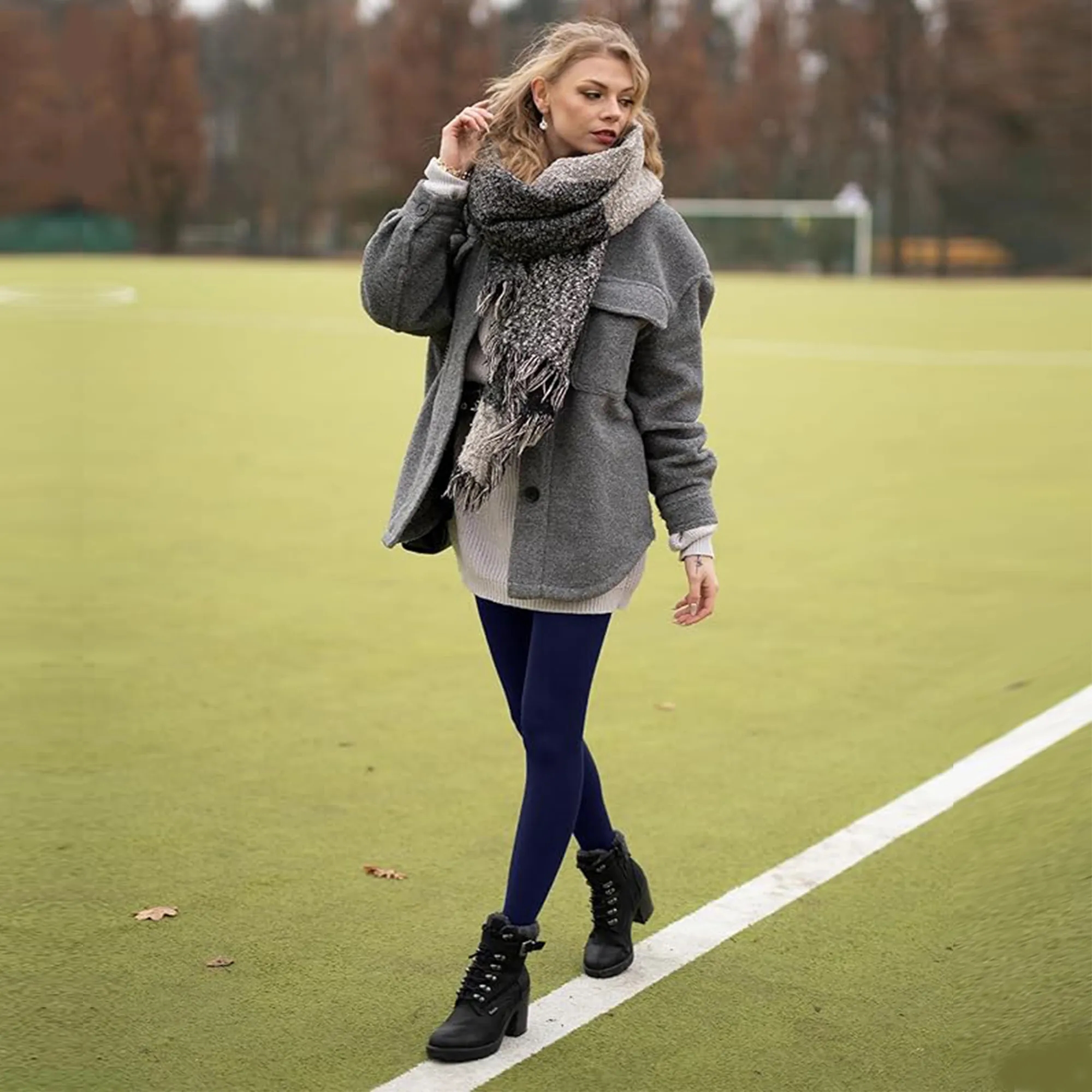 Women's Fleece Lined Thermal Leggings With Stretch 5