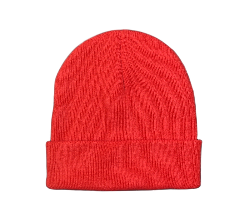 Colorful Cuffed Knitted Acrylic Beanie 2