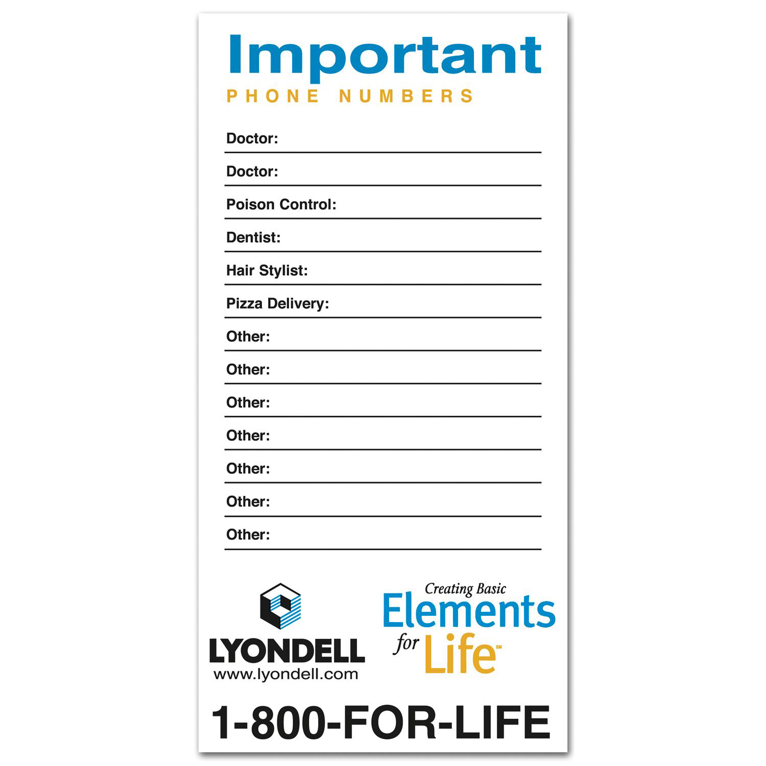 Magnetic Stick Up Card 8