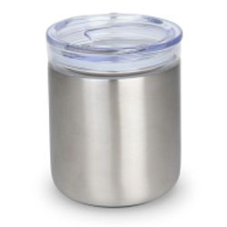Glasgow  10 Oz. Double-Walled Stainless Tumbler w/Glass Insert 2