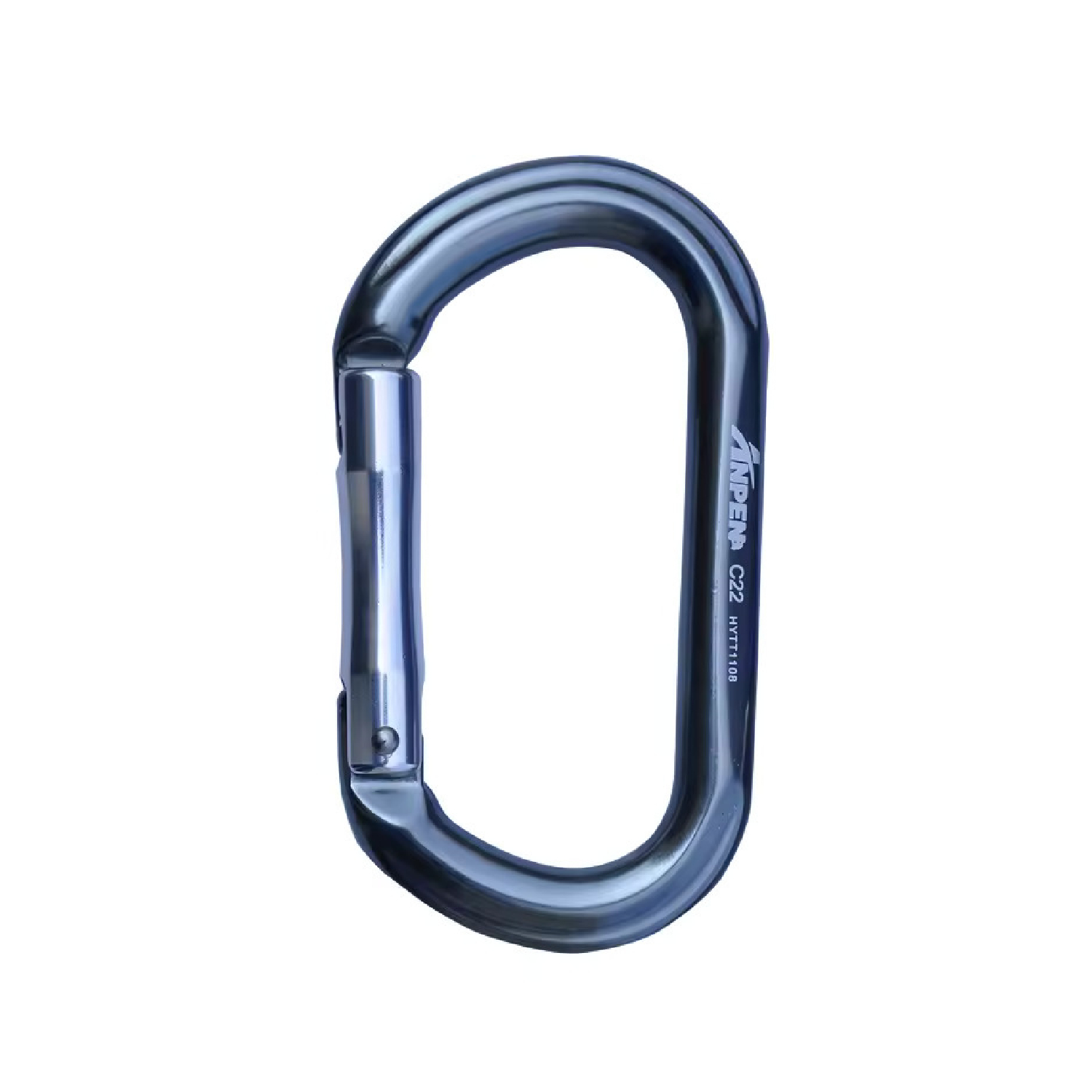 D Ring Shape Straight Gate Aluminum Carabiner 4