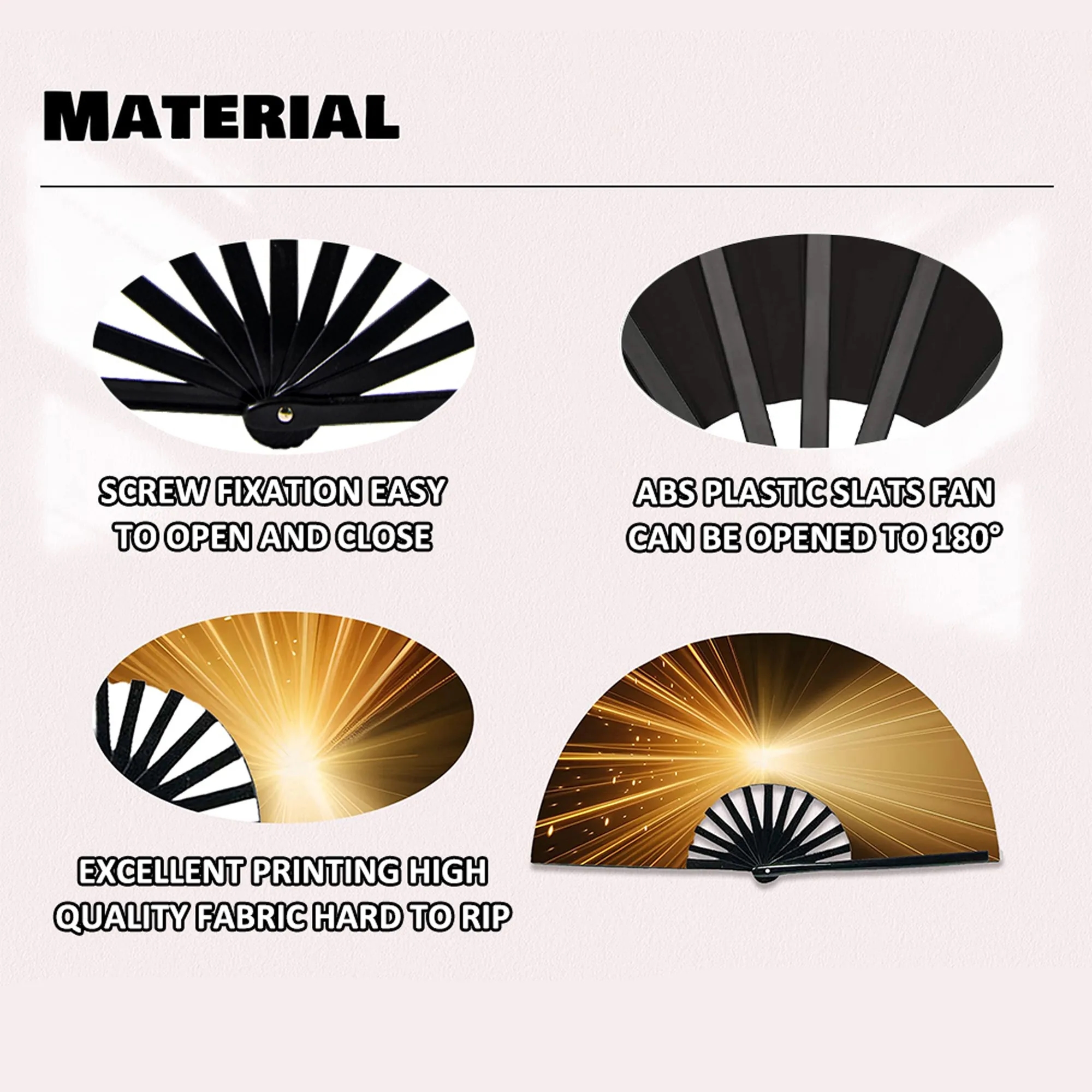 Western Cowgirl Line Dance Folding Hand Fan 13 Inch 1