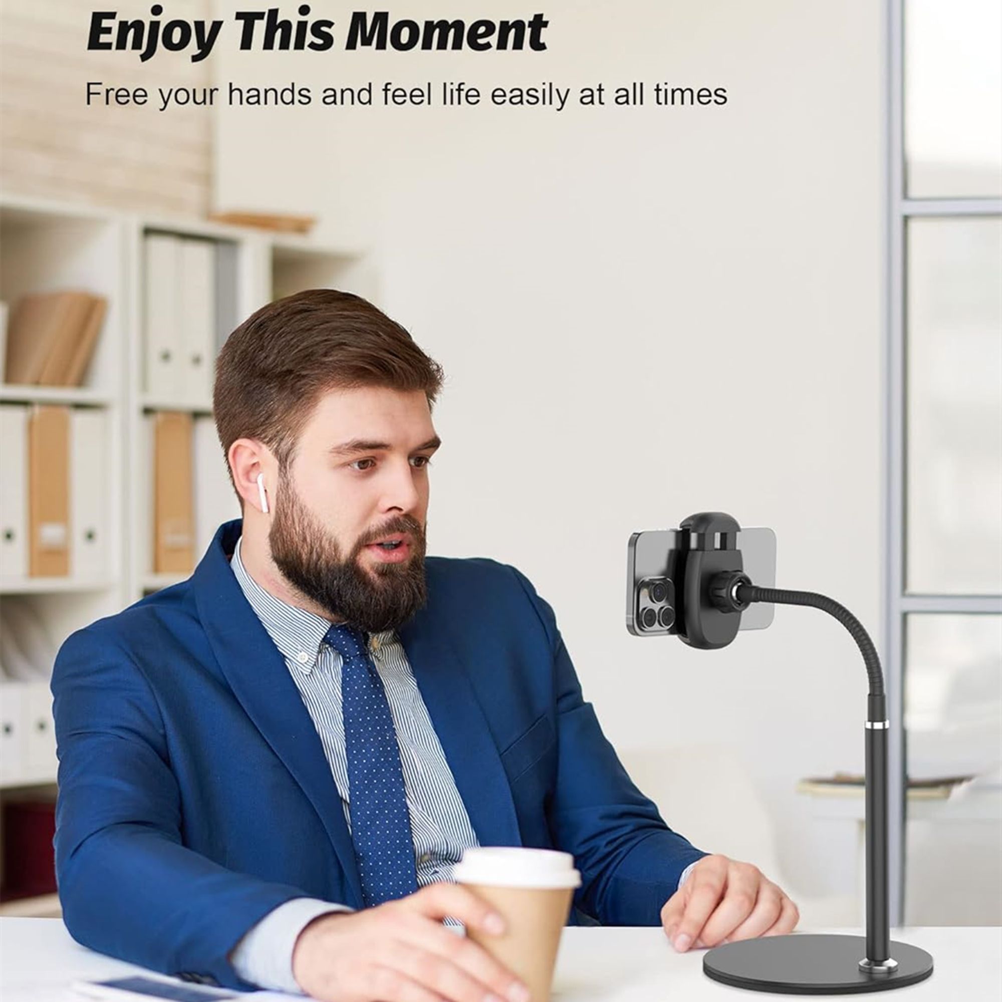 Flexible Arm Cell Phone Stand 5