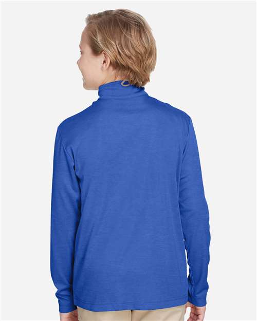 Youth Zone Sonic Heather Performance Quarter-Zip Pullover - TT31HY 20
