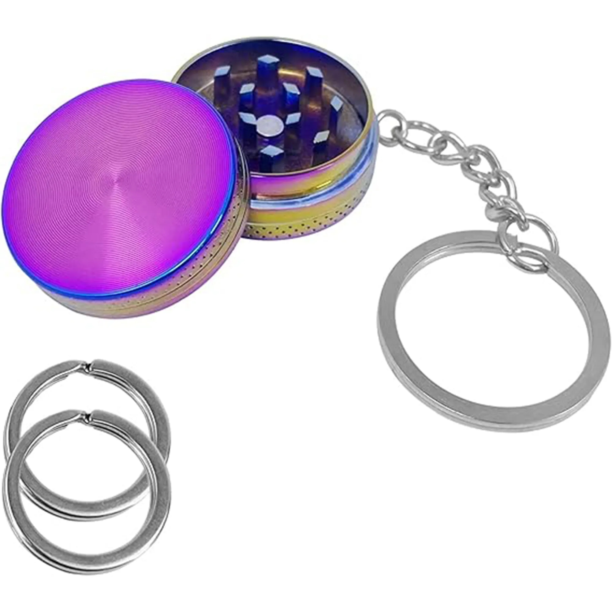 Mini Keychain Metal Spice Grinder 1.18 Inch, custom kitchen gadget with logo imprint 2
